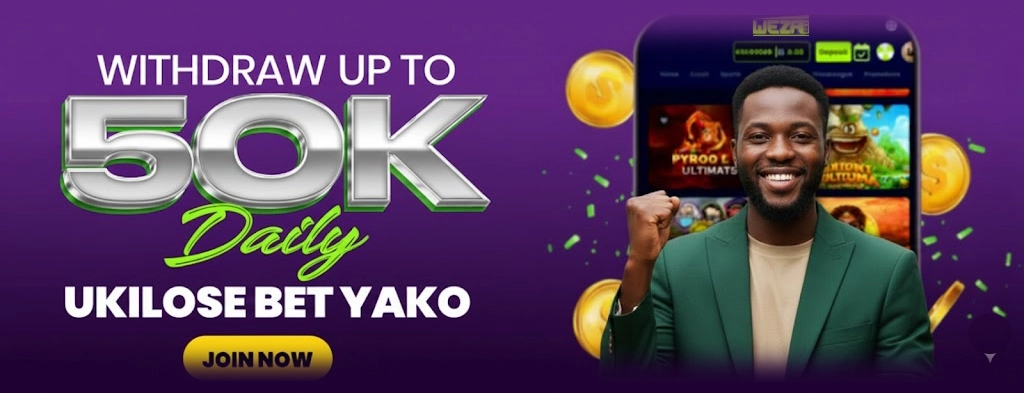 Play on Weza Bet and win jackpots in KE